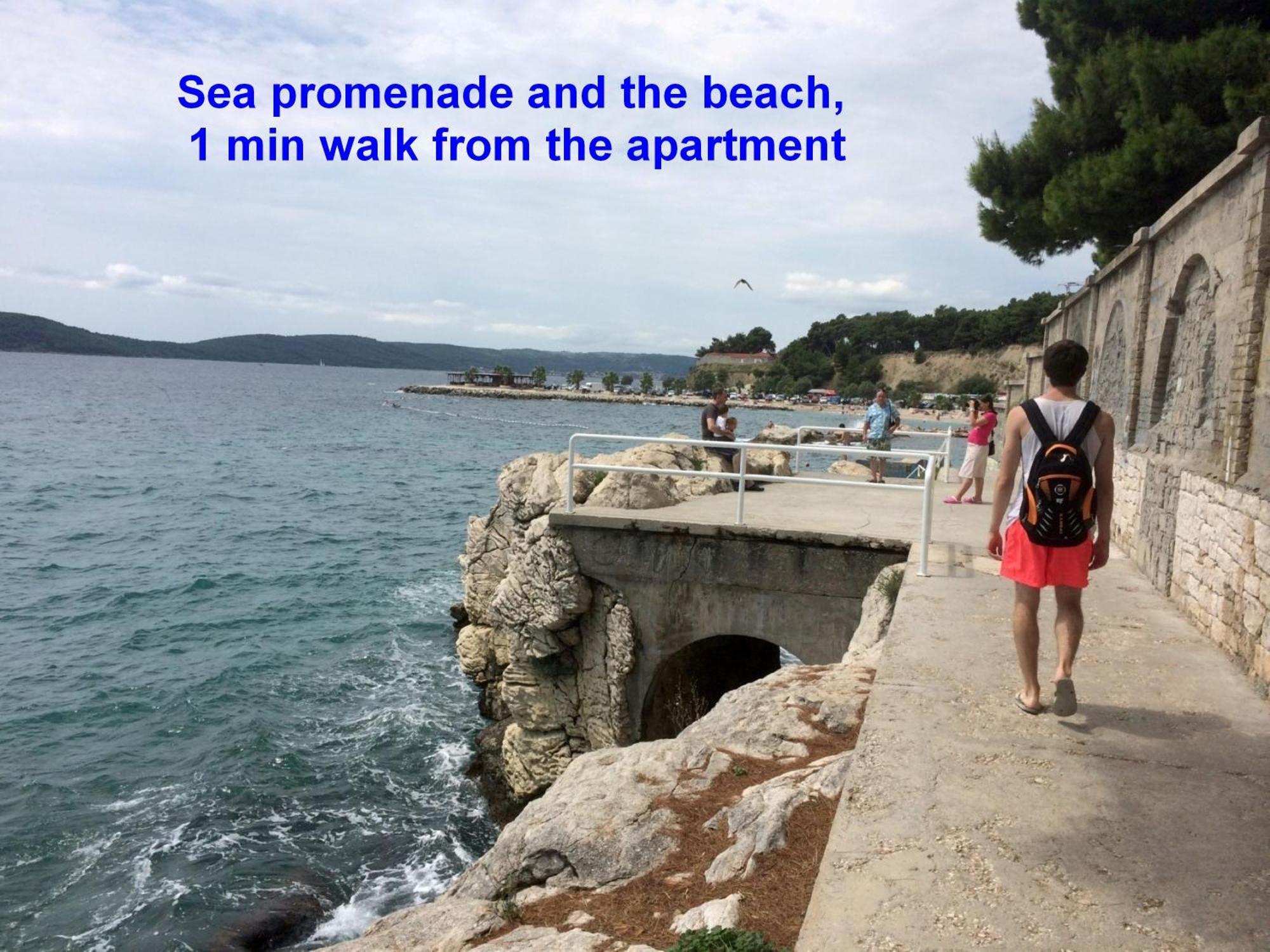 Beachfront Apartment Drazen, With Garden And Parking Split Exterior foto